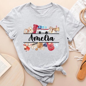 Custom Name Postal Worker Shirt, Custom Postal Worker Shirts, Postal Life Shirt,Post Office Worker Gift Shirt, Mail Lady Gift