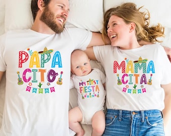 Camisetas de fiesta de cumpleaños, camisetas de fiesta familiar mexicana