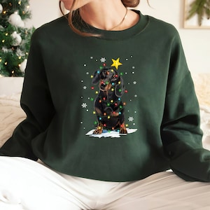 Dachshund Christmas Lights Shirt, Christmas Dachshund Shirt Gift For Dachshund Lover Gift