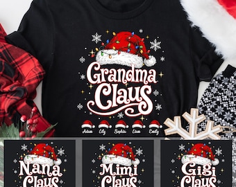 Personlig mormor/farmors tröja, festlig mormor/farmor Mimi-tröja, julklappströja för familj