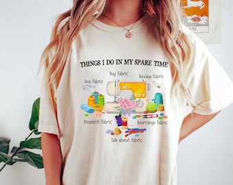 Sewing Lover T-Shirt, Sewing Machine Graphic Tee