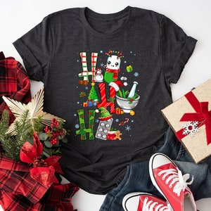 Pharmacist Christmas Ho Ho Ho Shirt, Christmas Pharmacy Technician Shirt, Christmas Gift For Pharmacy Tech, Funny  Pharmacist Shirt