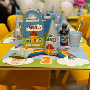 Hey Duggee Personalised Kids Party Items (Digital Download)