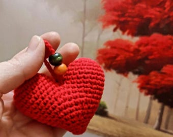 Crochet Heart Ornament Pattern: Amigurumi Valentine Gift (PDF Download