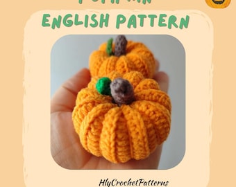 Crochet Pumpkin Pattern: Amigurumi Tutorial (PDF Download)