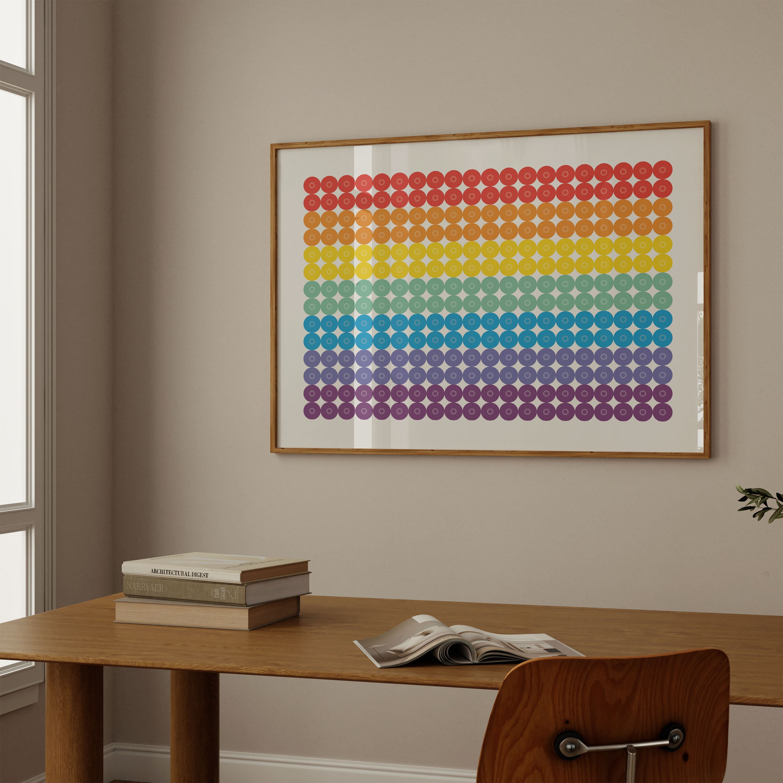 Rainbow Circle Printable Wall Art Rainbow Pride Parade Poster Colorful ...