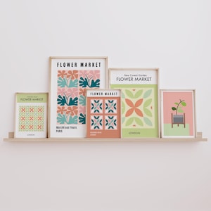 Matisse Flower Market Print Set: Retro Botanical Gallery Wall Art (Digital Download