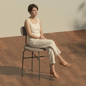 Autodesk Revit 2024 Chair Family for Designers (Customizable Materials) + Example Scene