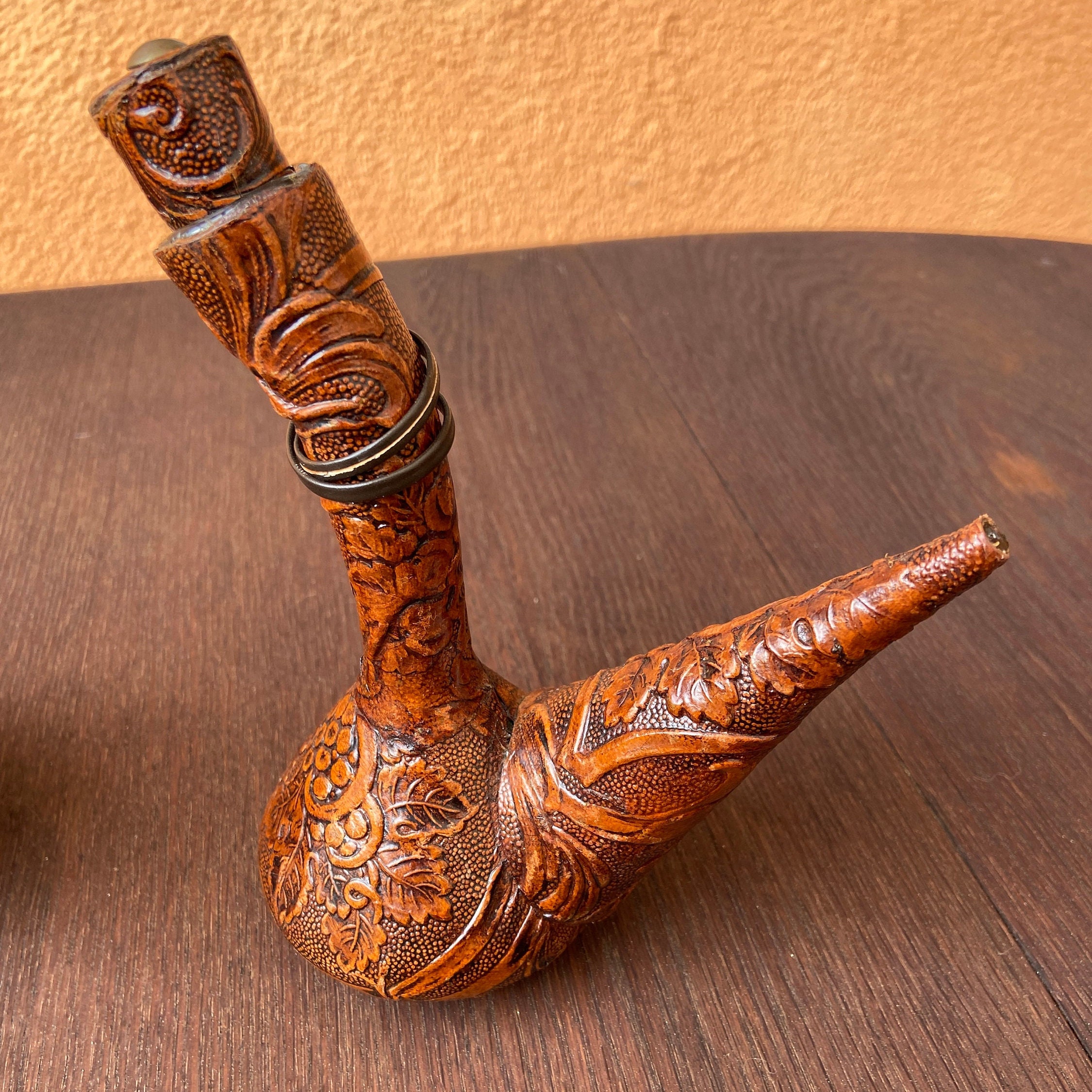 ヴィンテージ スペイン製 革製ポロンワインデキャンタ ペア - Etsy 日本