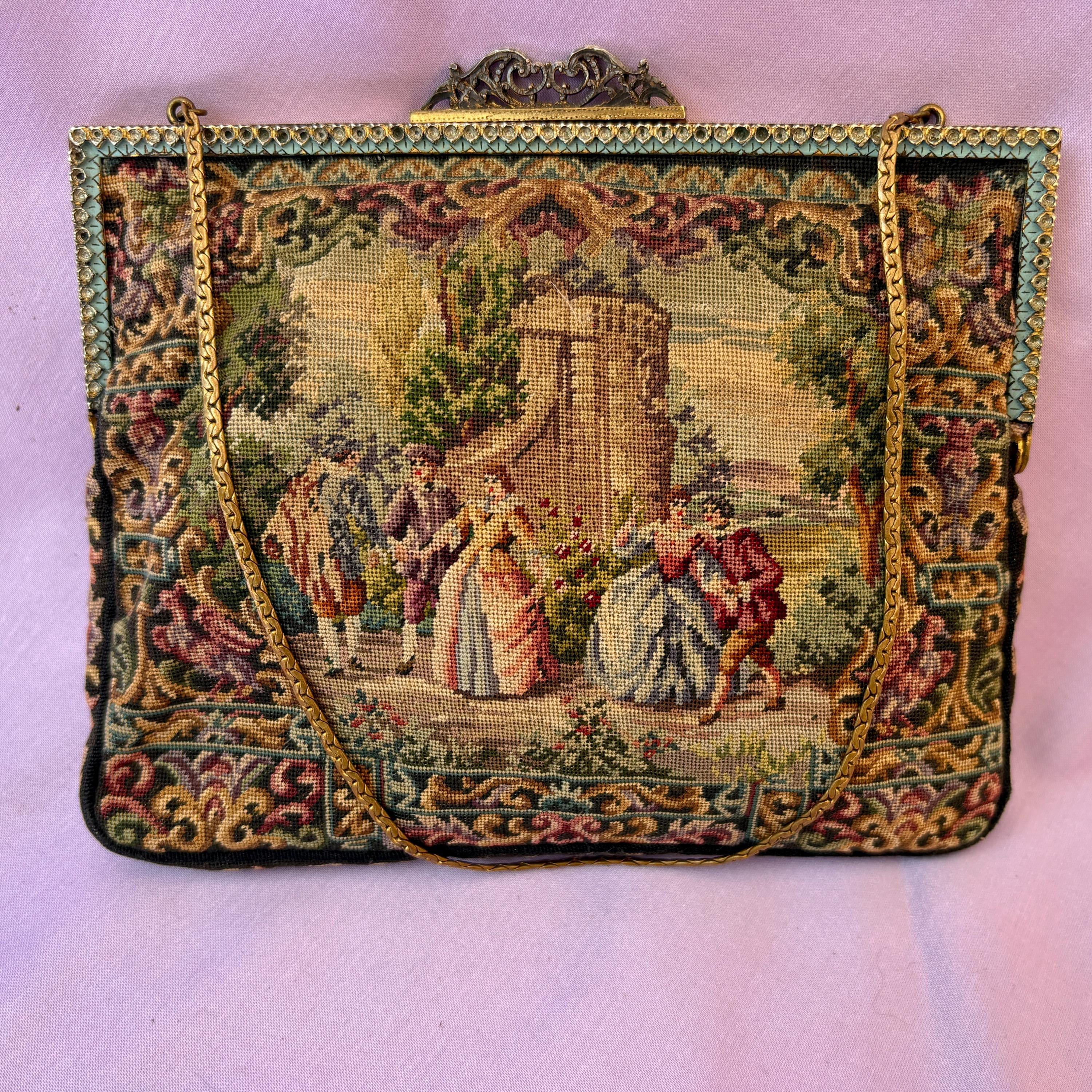Viennese Petit Point　ヴィエナ・プチポワン ハンド刺繍風景画 Vienna Petit Point - Etsy