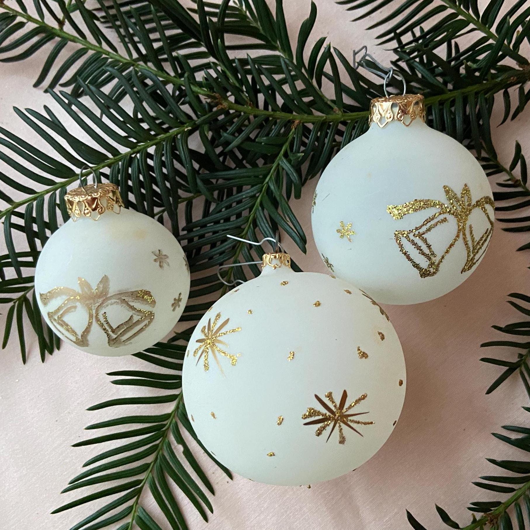 ヴィンテージドイツ製エカルト社製マットホワイト＆ゴールドツリー