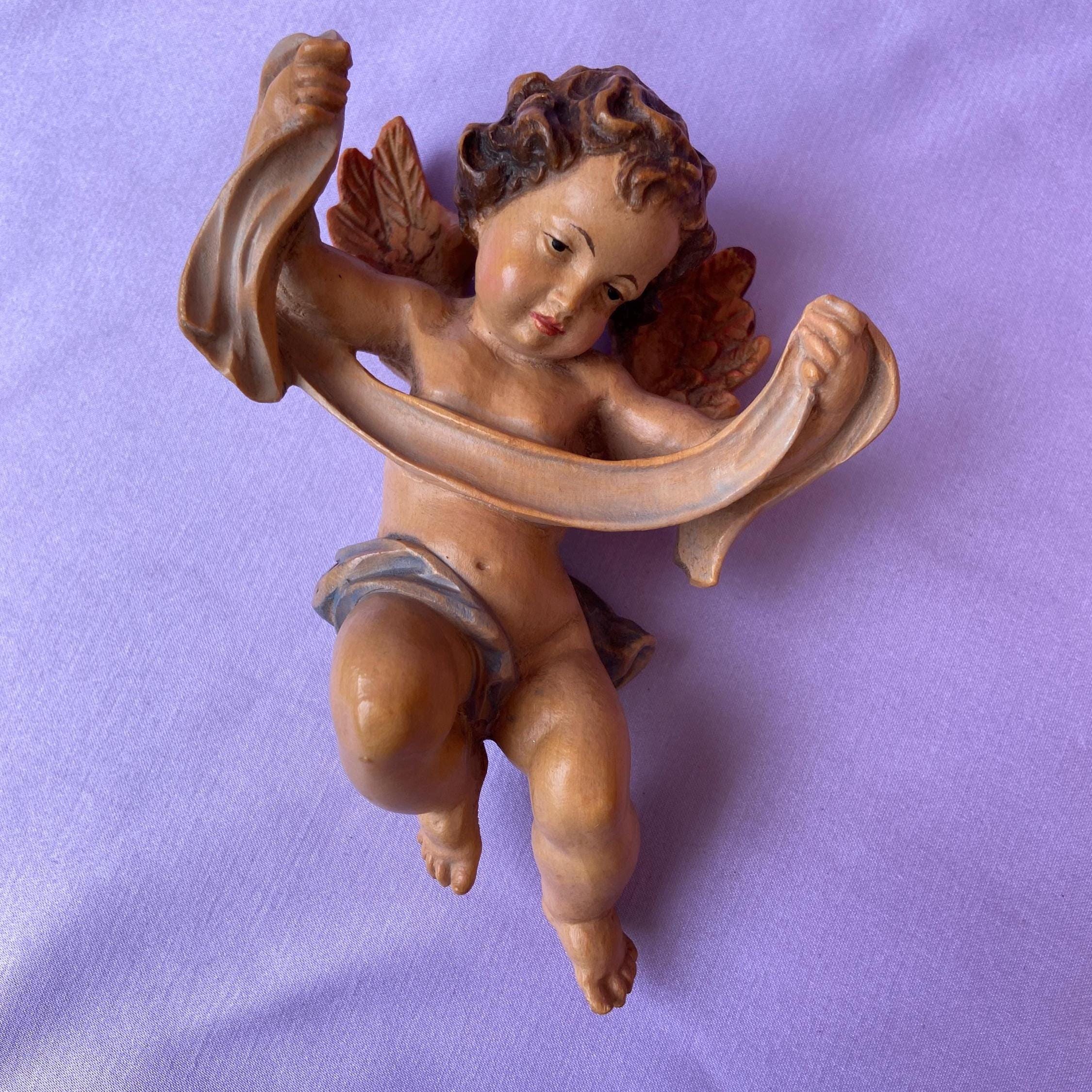 Vintage ANRI Italian Hand Carved and Colored Polycrome Solid