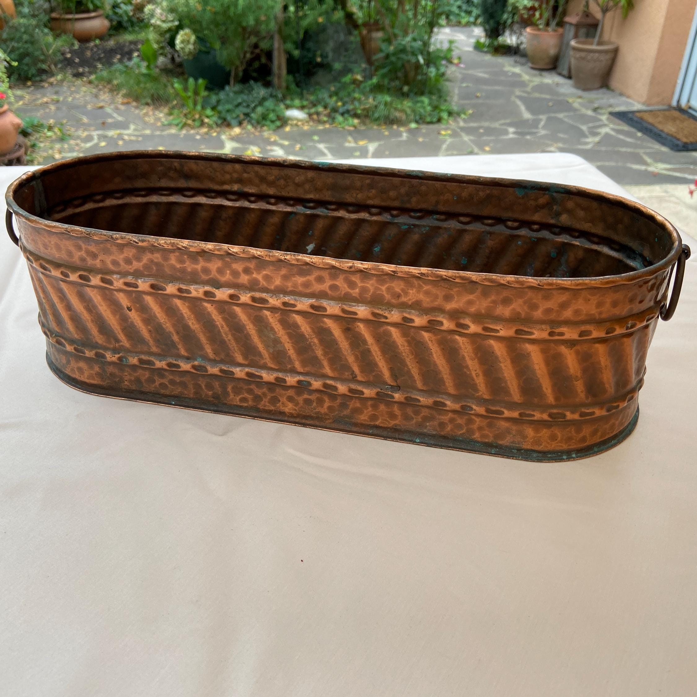 Herz-Pflanzenhalter Aus Schmiedeeisen – Hängender Blumentopf, Rustikal Braun, Für Drinnen & Draußen
