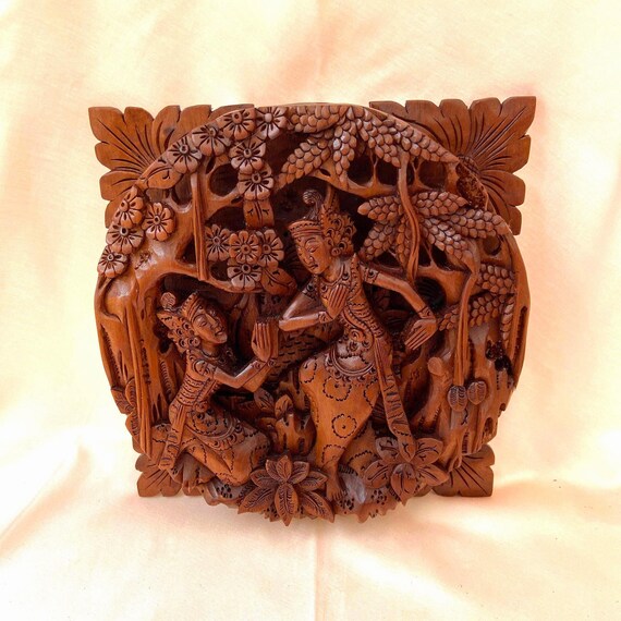 Vintage 3D Wood Carving: Rama & Shinta, Balinese Folk Art - Etsy Vintage 3D Wood Carving: Rama & Shinta, Balinese Folk Art - Etsy