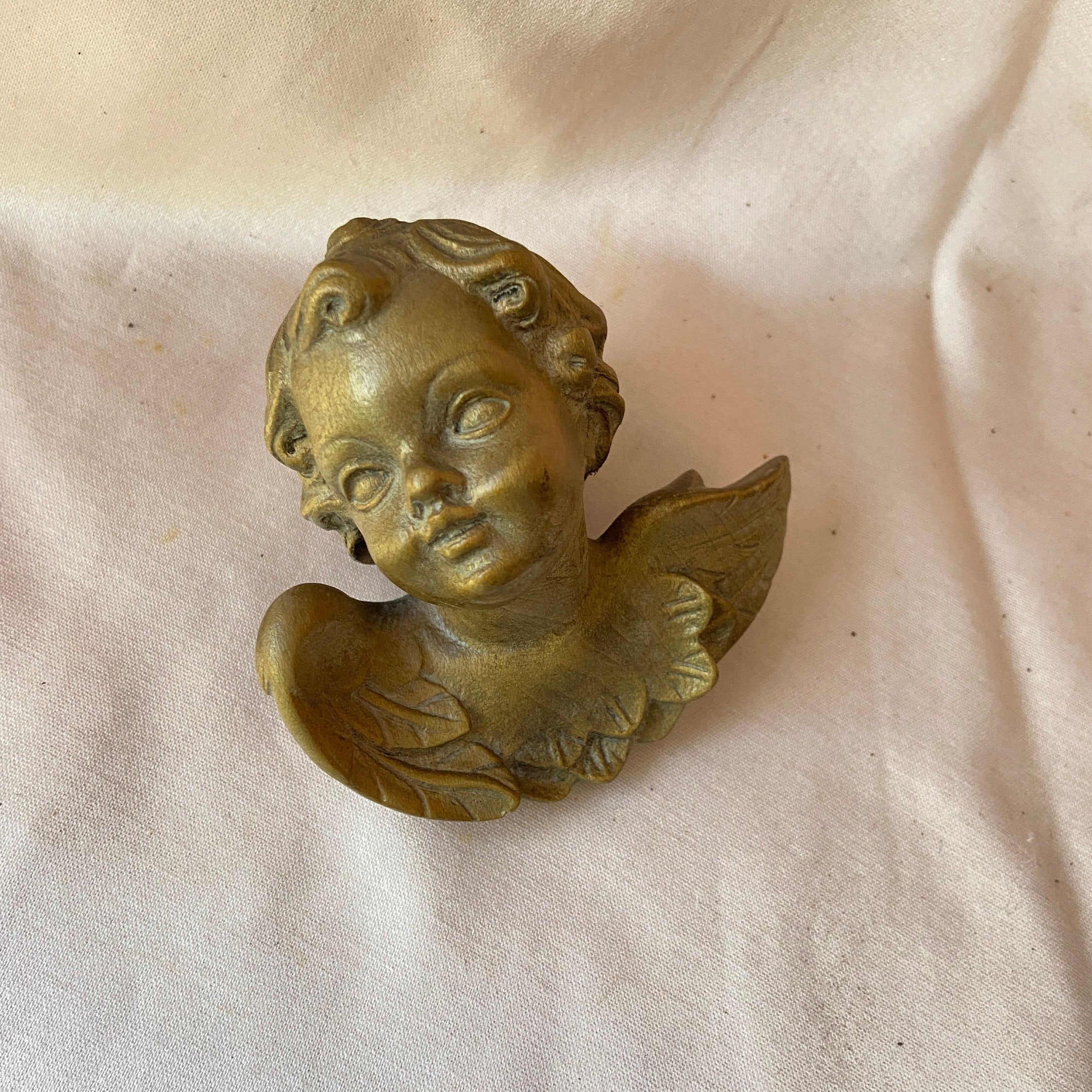 イタリア アンティーク エンジェル 天使 木製 壁掛け ハープ 木彫り ケルブ イタリア アンティーク エンジェル 天使 木製 壁掛け ハープ 木彫り