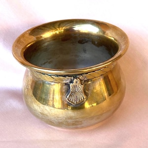 Hollywood Regency versilbert gestempelt Cache Pot oder Catch-All