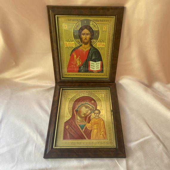 聖母マリアのフレーム/聖母マリア カザン正教の聖母 アイコン/ロシア正