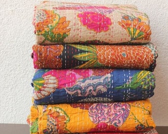 Handgemaakte katoenen Kantha-quilts