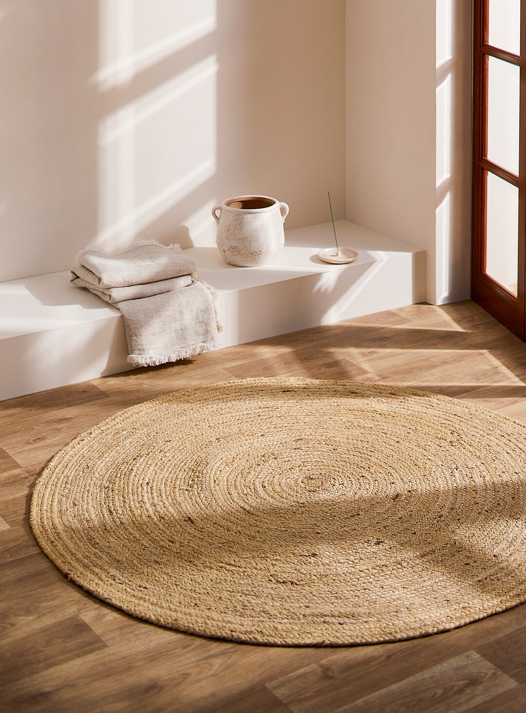 Natural Jute Circular Rug Etsy