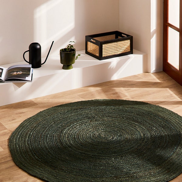 Round Jute Rug Etsy