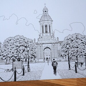 Custom Ink Drawing on Paper