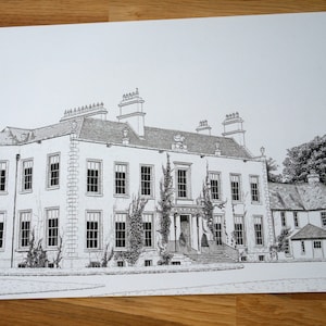 Custom Ink Drawing on Paper
