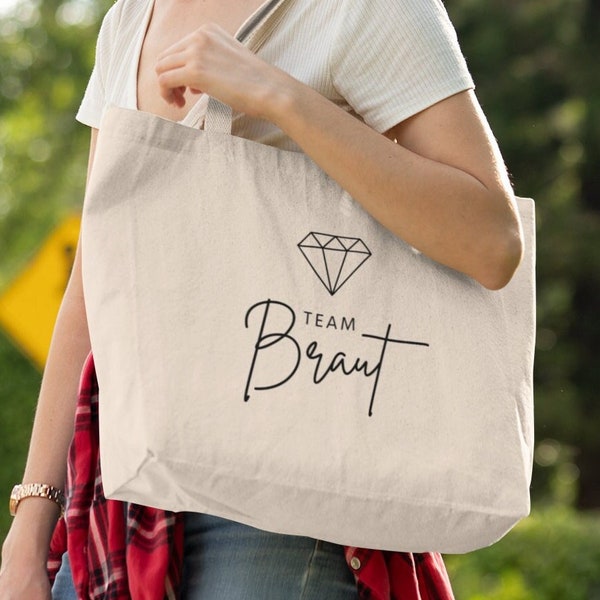 JGA Tasche - Accesoire  *Team Braut Diamant* Verlobungs-Brautparty Junggesellinenabschied Hochzeitstag