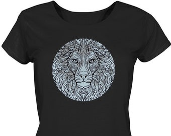 Löwin Design T-shirt - Dekorative Löwe Sternzeichen Geschenkidee