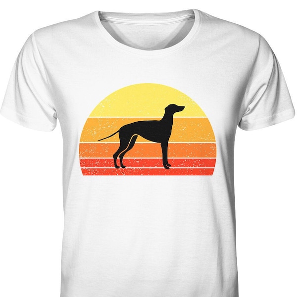 Windhund Greyhound Retro Vintage Hundemotiv - T-Shirt