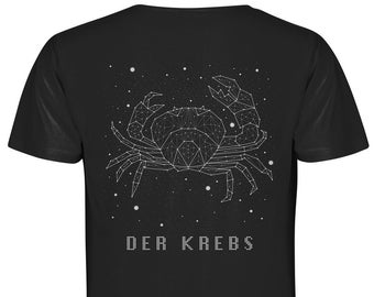 Krebs Sternzeichen Krabbe Taucher Schnorchler Meerestiere Urlaub T-shirt