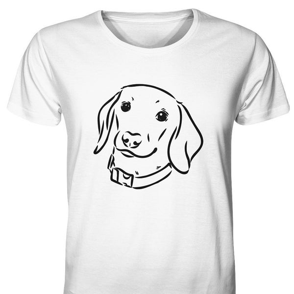 Dackel Welpe Labrador Baby Hundemotiv Zeichnung Print T-shirt