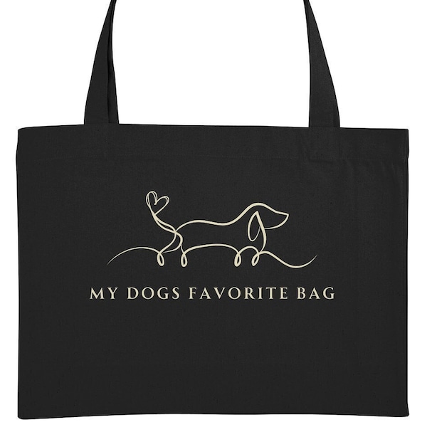 Dackel Tasche Groß *My Dogs Favorite Bag* BabyDackelTasche süß/niedlich/kleiner Labradorwelpe -TierLover HumorGeschenk DekoComic Free TRIBE