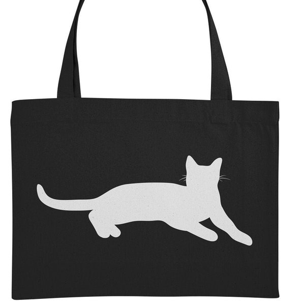 Katzen Geschenkidee -Tasche - Dekorative Katzentasche - niedliche Zeichnung für Katzenliebhaber, Katzenmamas und Katzenpapas -  Geschenkidee