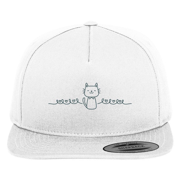 Katzenliebhaber Kappe Niedliche Kätzchen Motiv Bild Mütze Katzen Print Katzenbesitzer - Kitty Cat Kätzchen - Katzenmotiv Coole Snapback