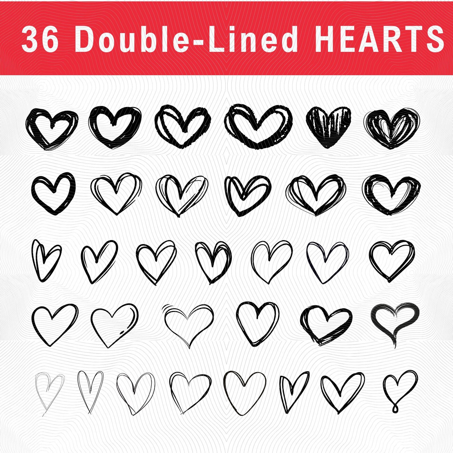 Doppelte Herz linien Cliparts 36 Einzigartige Schwarz wei doppelte-herz-linien-cliparts-36-einzigartige-schwarz-wei