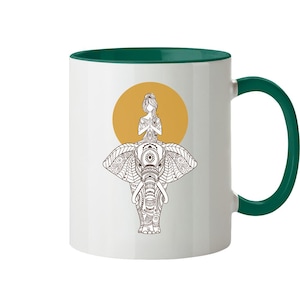 Elefanten Mandala Tasse - Spirituelles Motiv