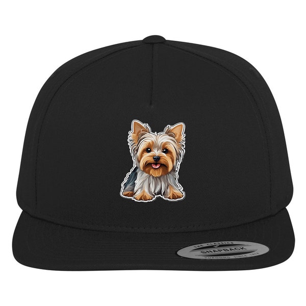 Yorkshire Terrier Motiv Mütze - süßer Yorkshire Hundemotiv Kappe - Terrier Liebhaber Accsesoir - süße Kleiner Hunde - Print - KI Generiert