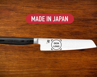 Damastmesser Gravur Personalisiert - Japanisches Küchenmesser 15cm