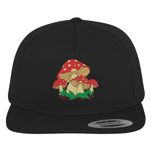 Pilze Pilzsammler Hongos Hongos Grafik Pilzsucher Ilustración Goblincore Cottagecore Kleidung zum Pilze, Gartenarbeit Cap Snapback