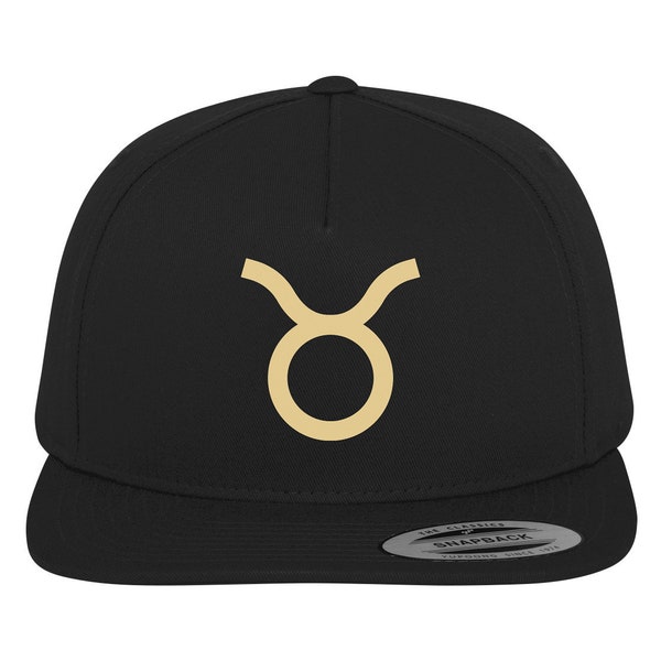 Stier Taurus Symbol Sternzeichen Stier Mütze Geschenk Stier Zeichen Motiv Baumwollmütze Stier Geschenk Snapback