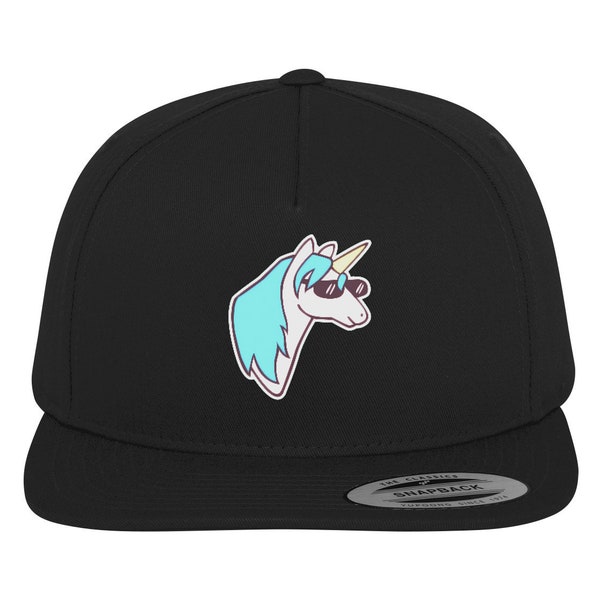 Cooles Einhorn Unicorn Junge Cappi - lässiges Einhorn Sonnenbrille Accessoire Regenbogen Einhorn Geschenk Mädchen Jungen Mütze Snapback