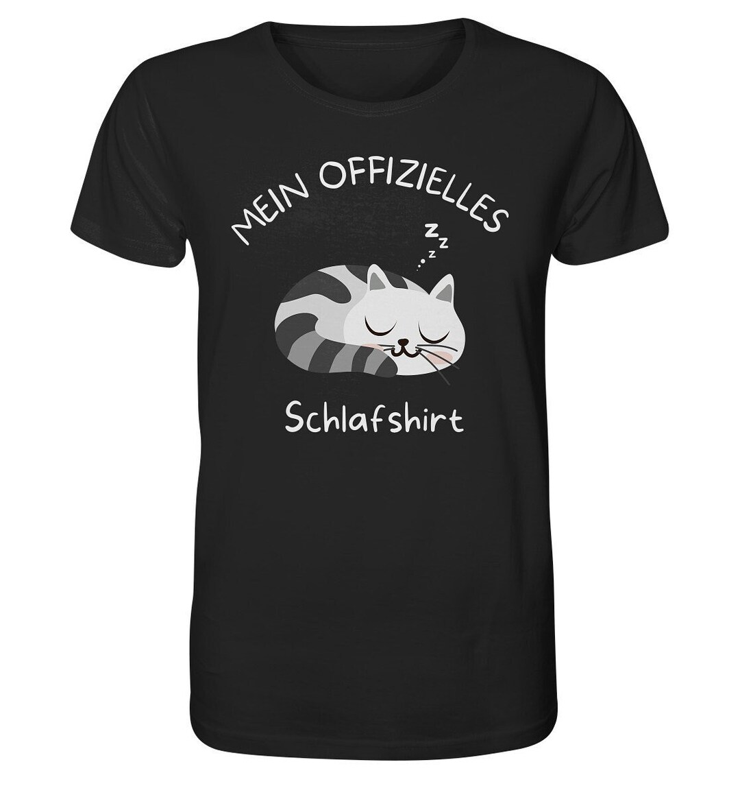 Offizielles Katzen Schlafshirt Langarm - Süßes Kuschelshirt Für Katzenliebhaber