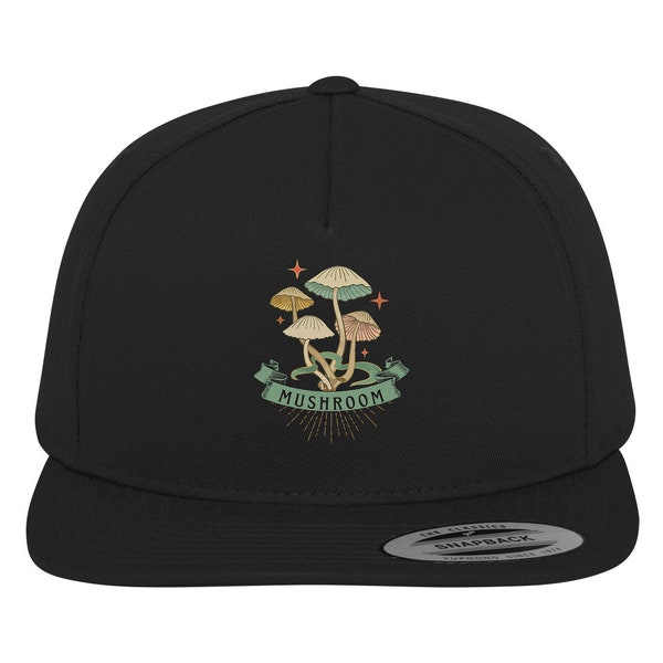 Pilze Pilzsammler Hongos Hongos Grafik Pilzsucher Ilustración Goblincore Cottagecore Kleidung zum Pilze, Gartenarbeit Cap Snapback