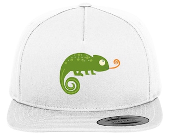 Chamäleon Mütze - Rapunzel Comic Mütze für Chamäleon Tierliebhaber - Reptilien Terrarium Besitzer - Chamäleon Geschenk Damen Herren Snapback