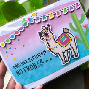 Geburtstagskarte 3D Lama Alpaka Pop-up Karte