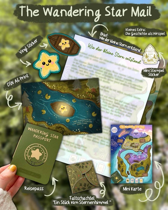 Snail Mail Brief - Wandering Star Mail - Happy Mail - Briefpost - Versand ab 03. August - Journaling - Ausgabe 1