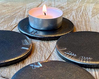 Hand Forged Steel Tealight Holder - 11th Anniversary Gift