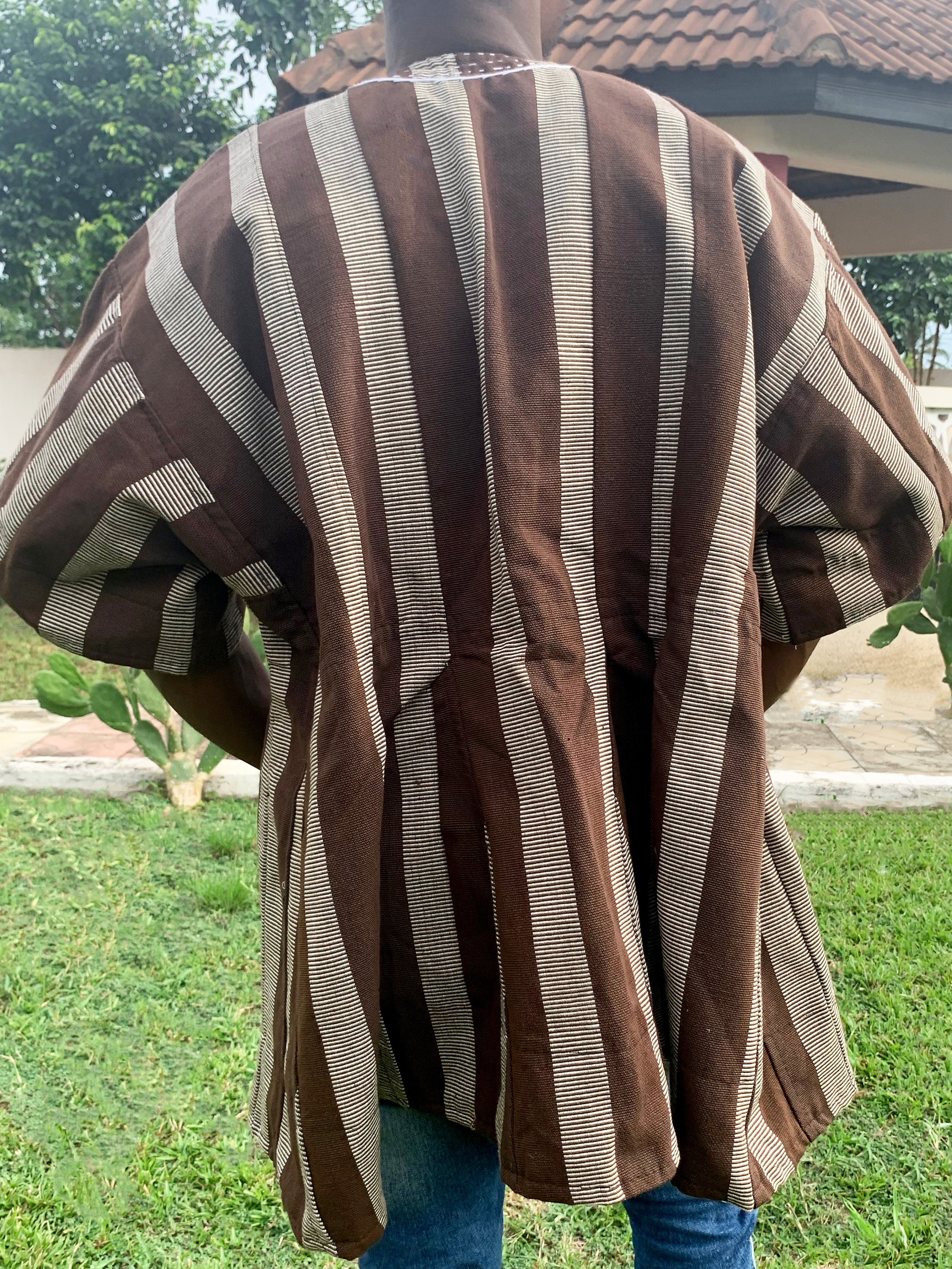 IKAN F&t Handwoven Sleeved Men's Kente Fugu Batakari Smock Tunic