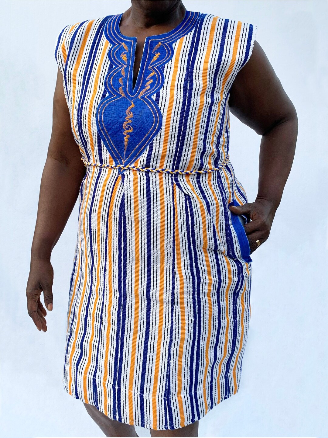 IKAN Ft African Handwoven Batakari / Smock / Fugu Dress Etsy