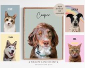 Custom Pet Drawing Gift, Personalized Dog Gift DIGITAL, Hand Drawn Pet Portrait, Pet Memorial Digital Gift, Custom Pet Lover Gifts